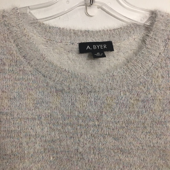 A. Byer Oversized Metallic Thread Fluffy Sweater: Size M - Picture 5 of 7